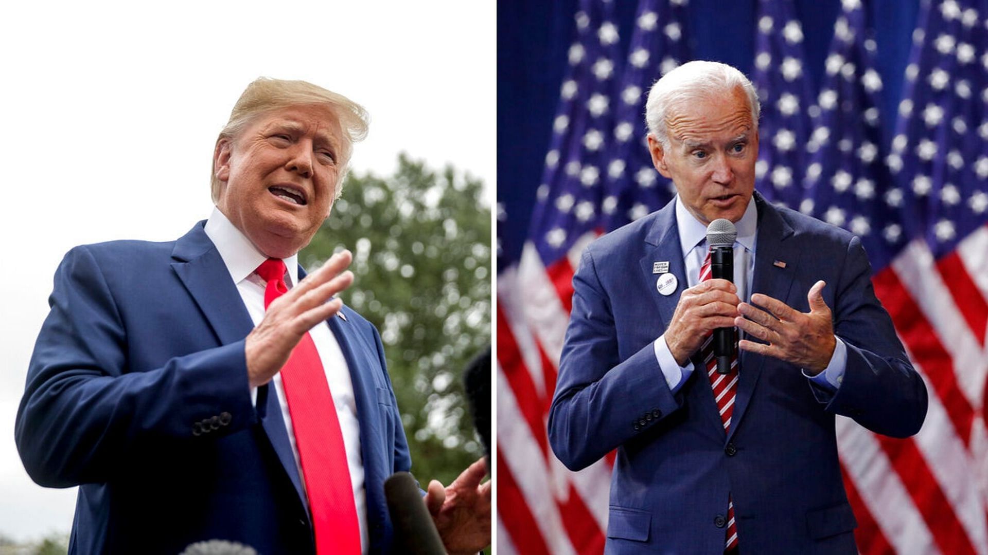 US President Donald Trump and Former Vice President Joe Biden.