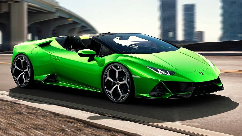 The Lamborghini Huracan Evo Spyder comes with a 5.2-litre V10 engine.