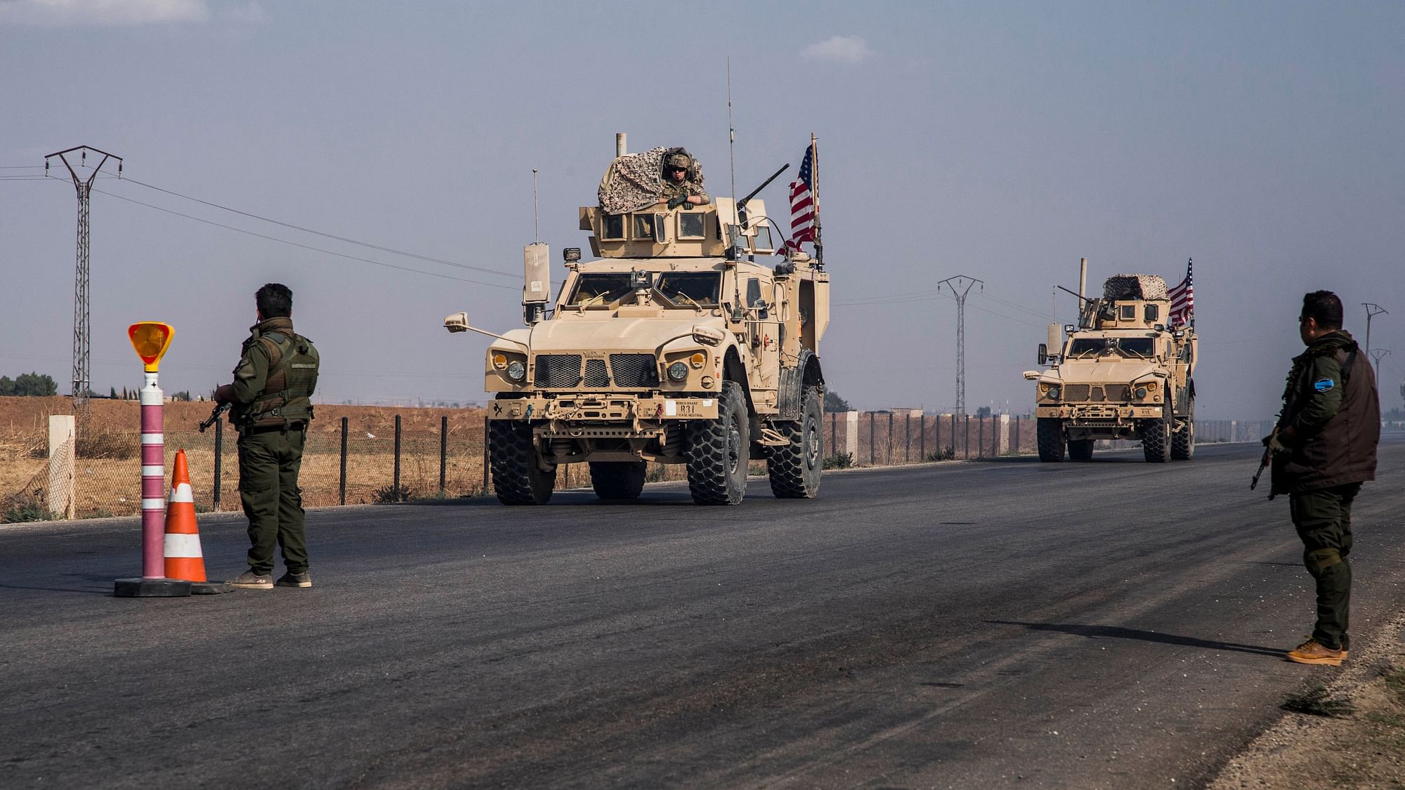 U.S. military convoy drives near the town of Qamishli, north Syria, Saturday, Oct. 26. 2019. Image used for representational purposes.