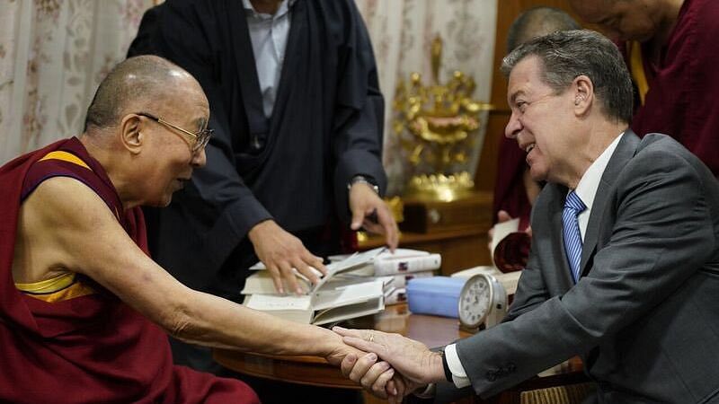 Sam Brownback met Dalai Lama in Dharamsala.