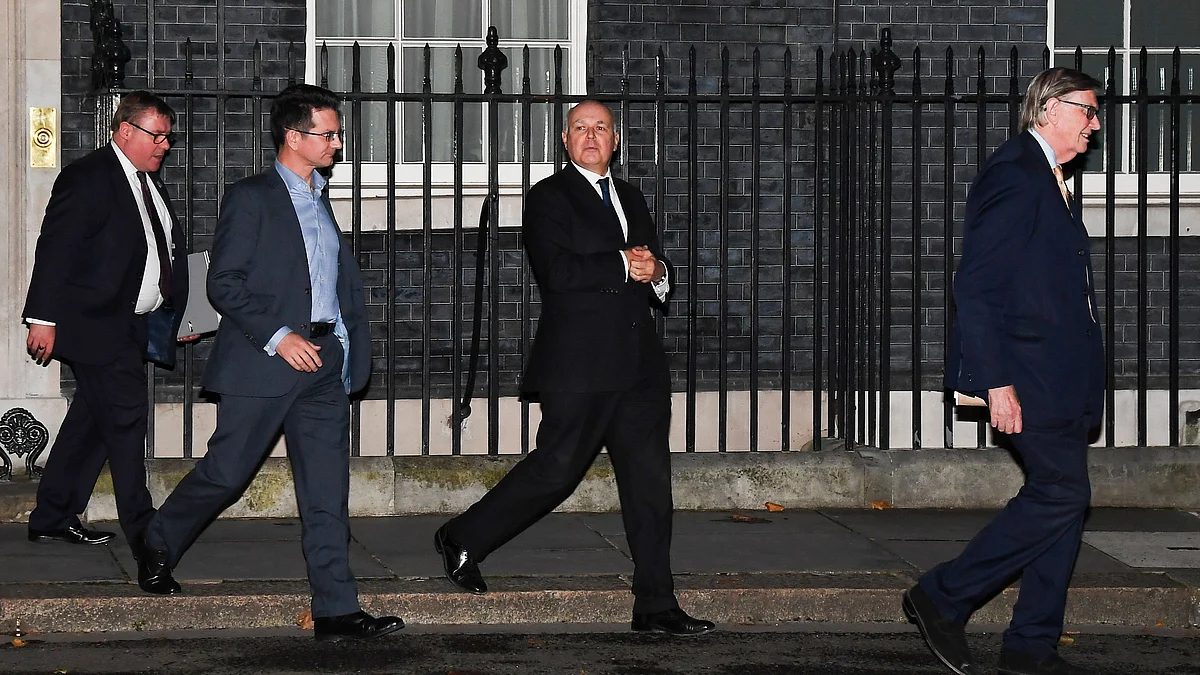 Members of the government pro-Brexit ERG group on Wednesday.