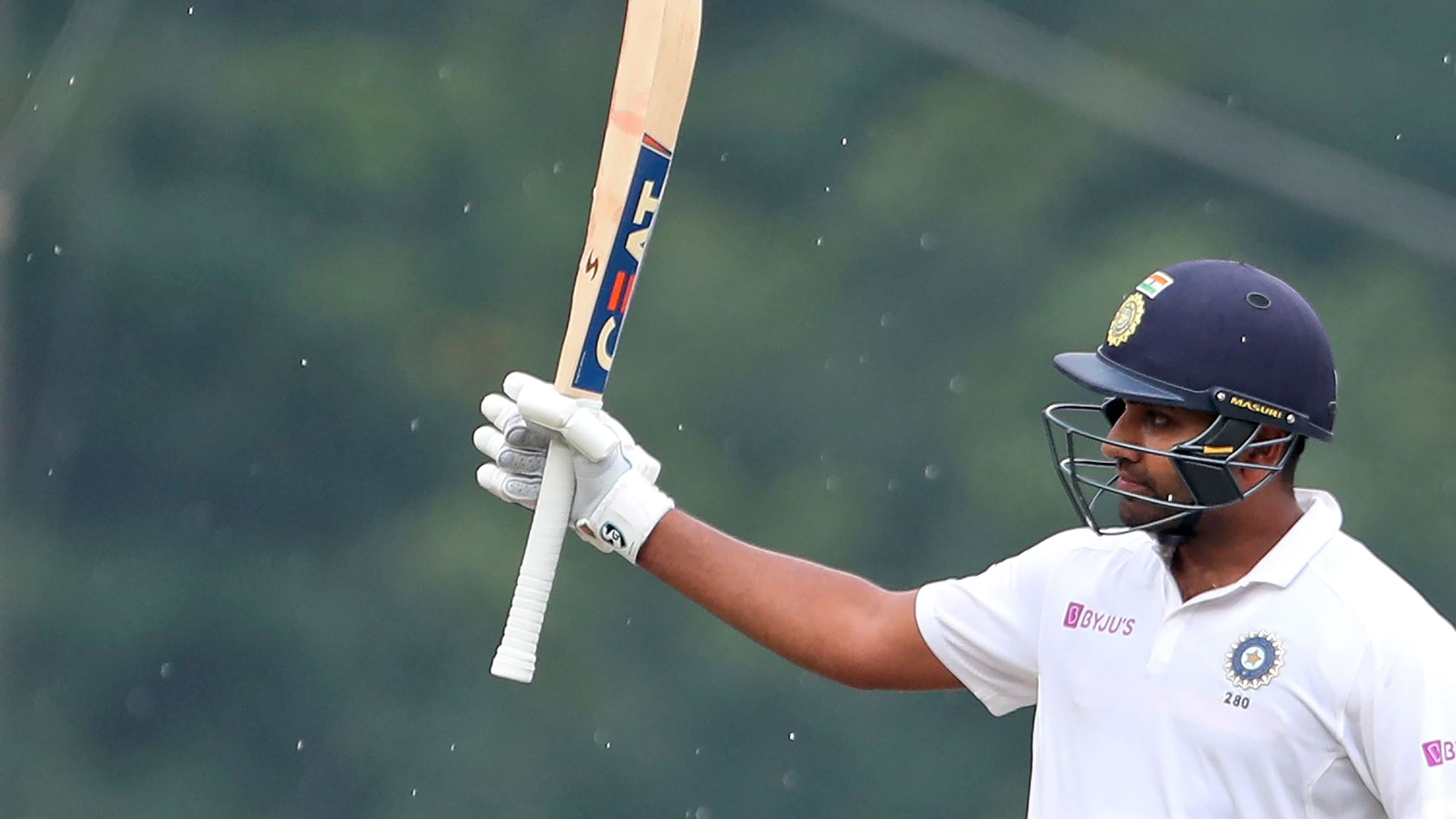 At the end of play on Day 1, Rohit Sharma was unbeaten on 117 off 164 balls