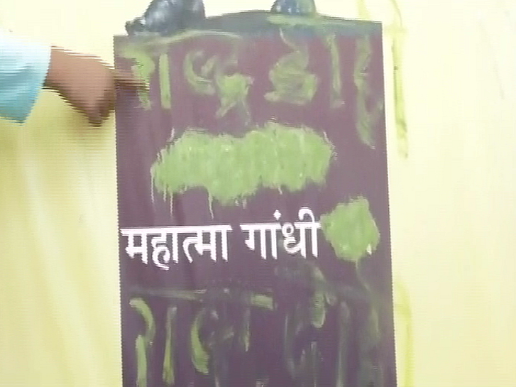 Gandhi’s Remains Stolen, Poster Defaced With ‘Anti-National’ in MP