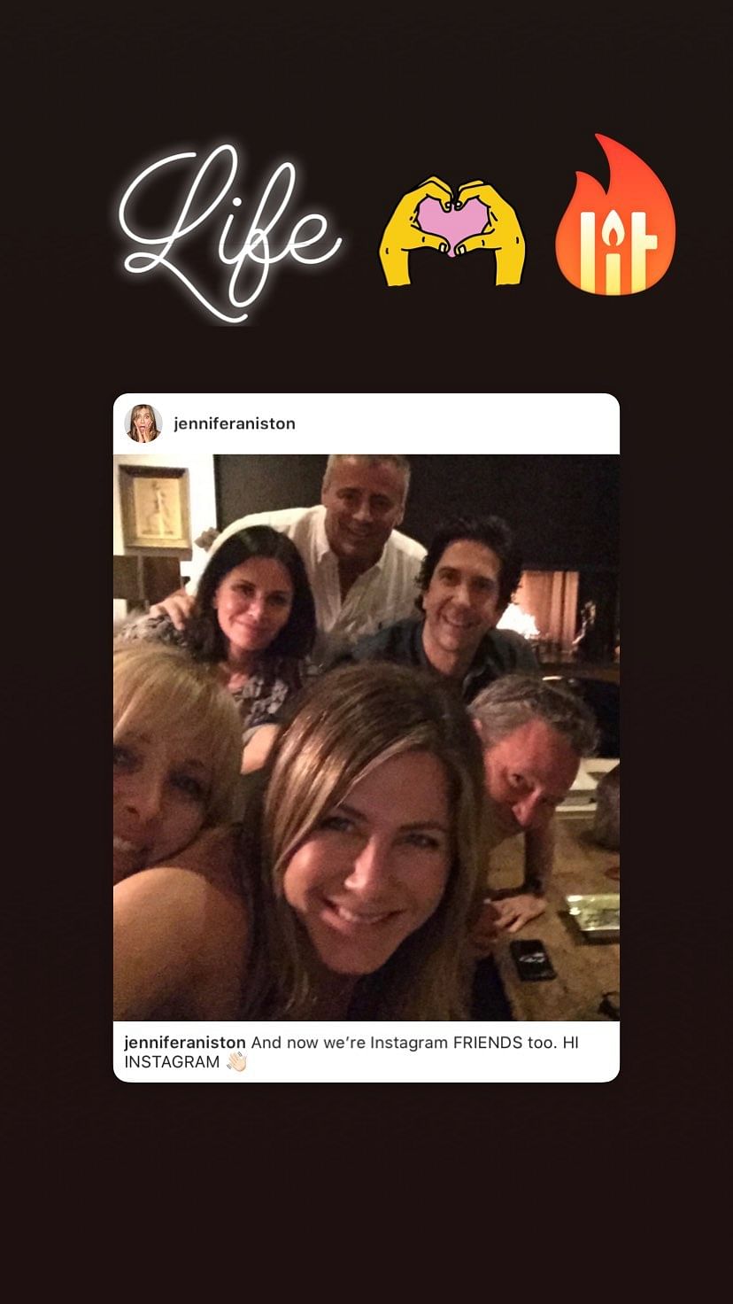 Jennifer Aniston made her Instagram debut on 15 October.