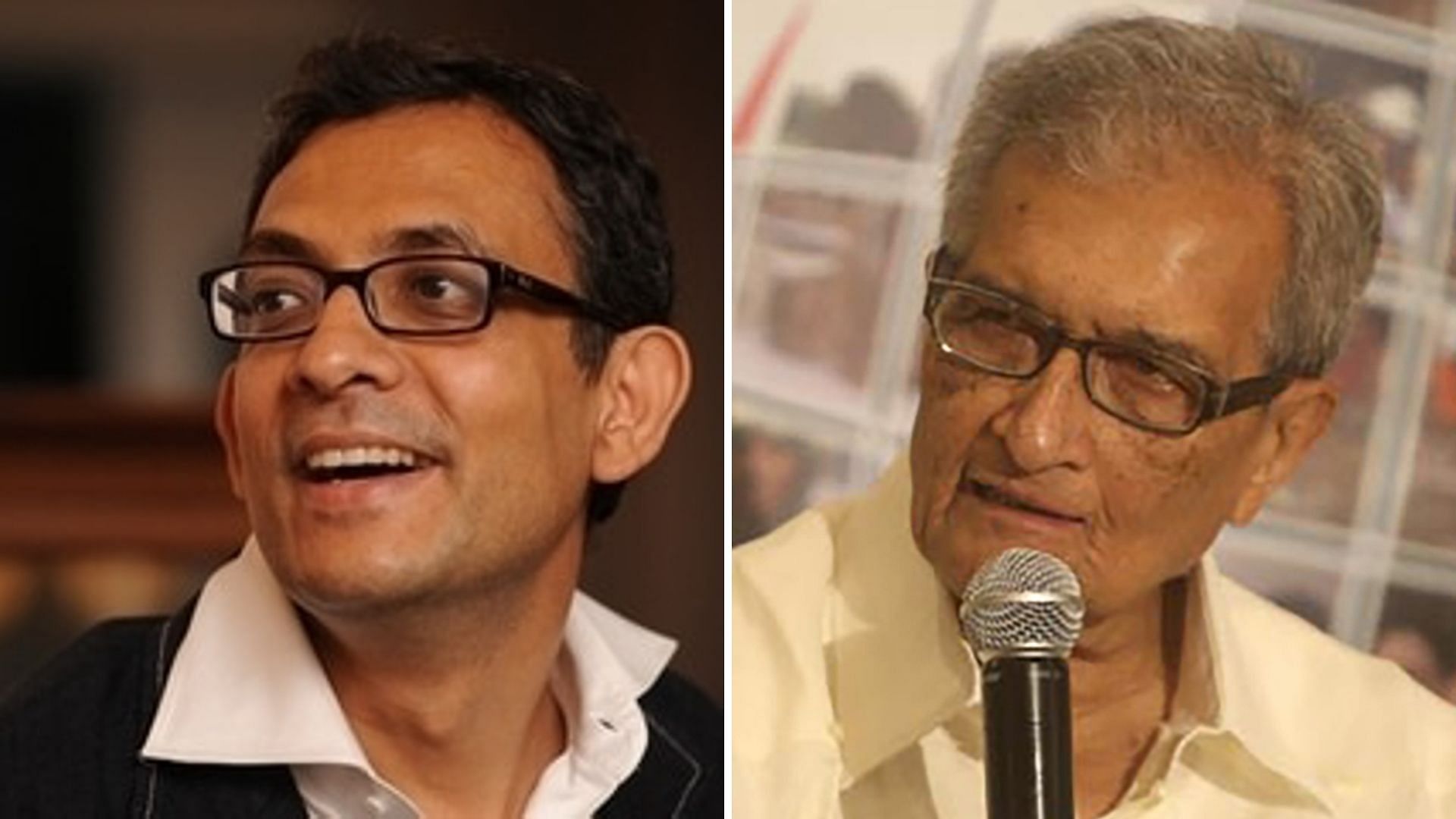 Abhijit Banerjee and Amartya Sen.&nbsp;