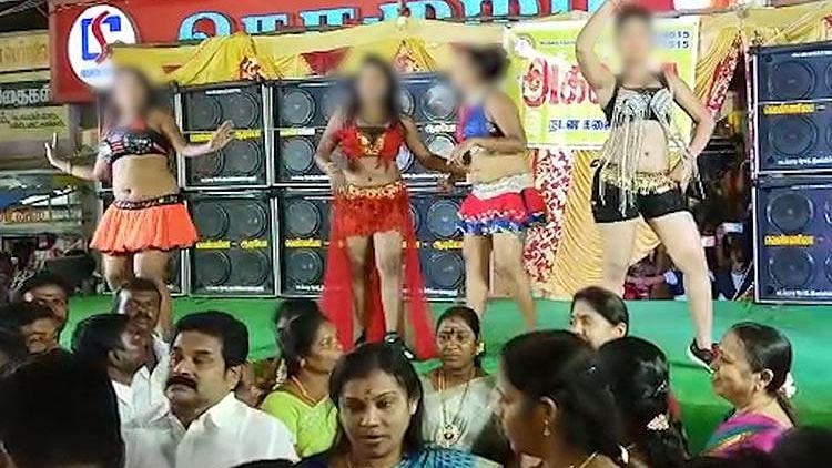At a recent AIADMK rally attended by CM Palaniswami and other ministers, women performed ‘record dances.’