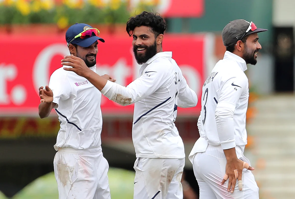 Debutant Shahbaz Nadeem had Bavuma (32) stumped for his first wicket in international cricket.