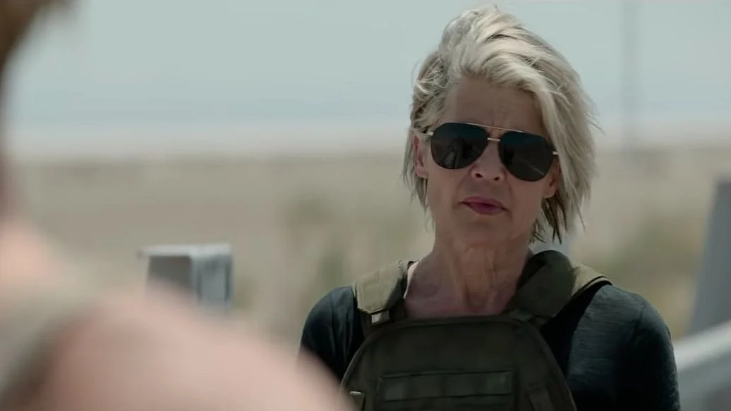 Linda Hamilton in <i>Terminator: Dark Fate.</i>