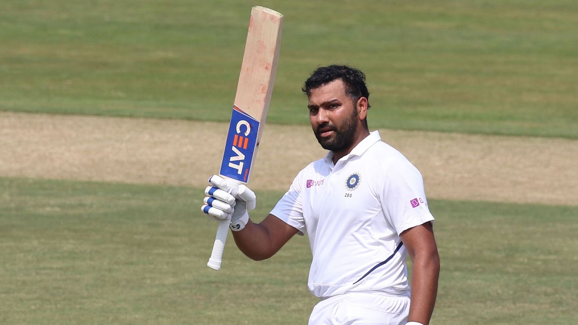 Rohit Sharma scored a century in the first Test against South Africa.