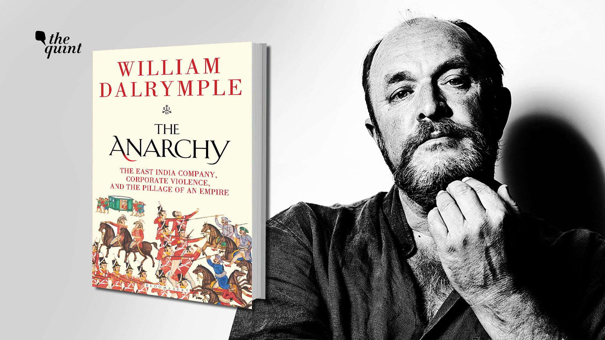 Image of historian William Dalrymple and his latest book ‘The Anarchy’ used for representational purposes.