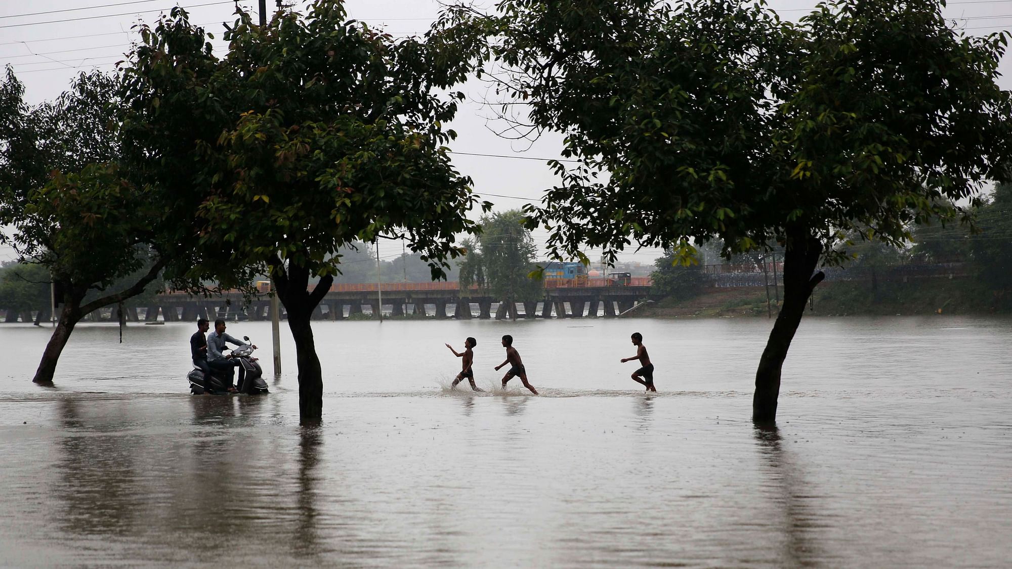 More than 4,000 people, including women and children, were rescued from the flood-affected areas of Patna.