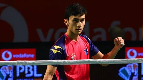 File picture of Indian singles badminton player Lakshya Sen.