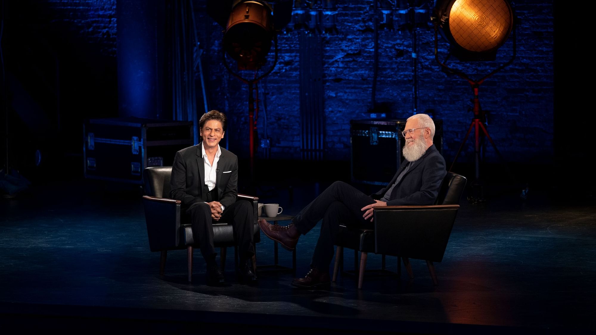 A still from <i>My Next Guest With David Letterman And Shah Rukh Khan.</i>