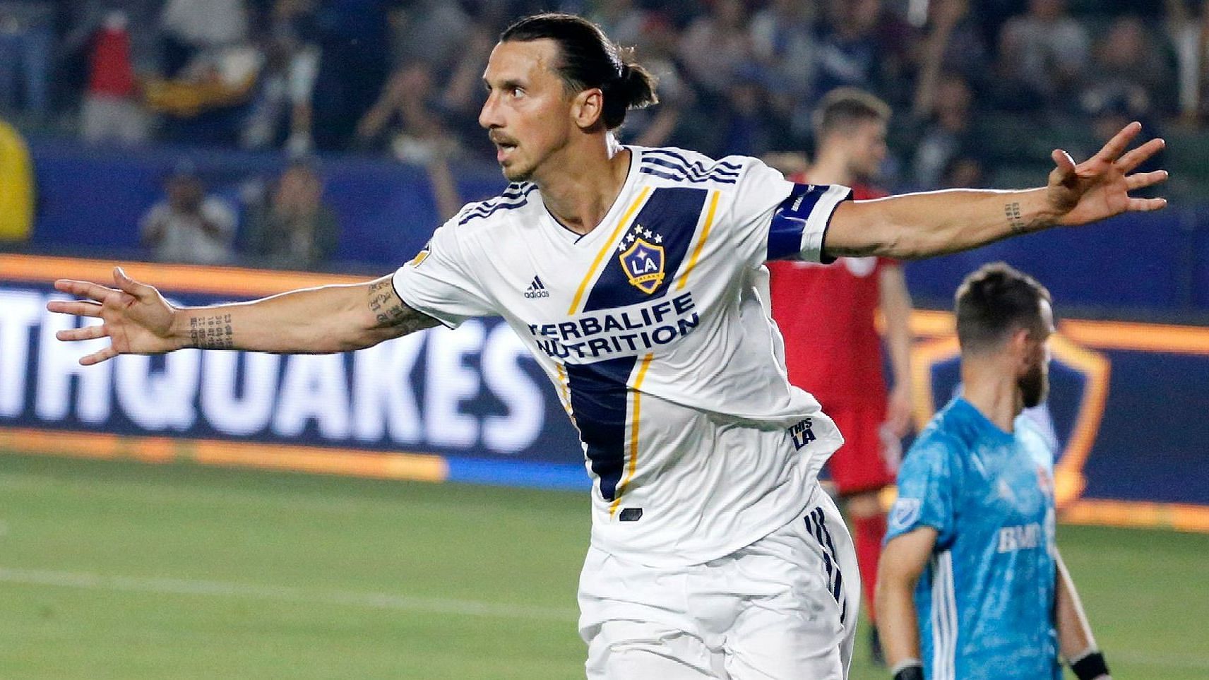 Zlatan Ibrahimovic scored 53 goals and got 14 assists in 56 appearances for the LA Galaxy.&nbsp;