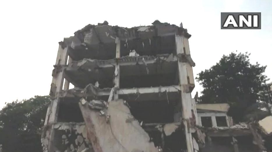 A building while undergoing demolition collapsed in Chhani Jakatnaka area of Gujarat’s Vadodara.