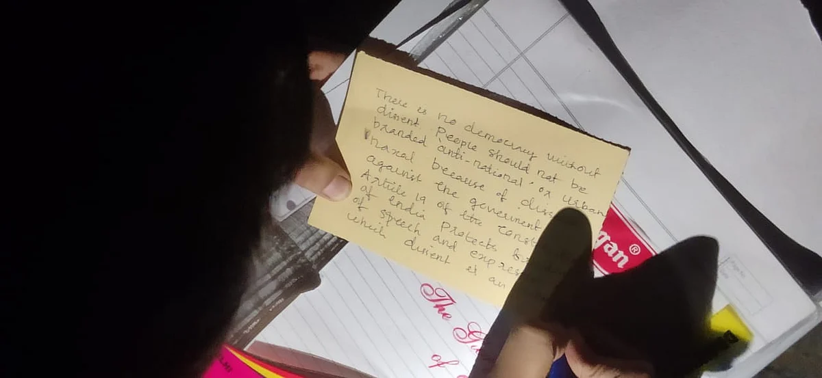 DU students have started writing postcards addressed to the prime minister.