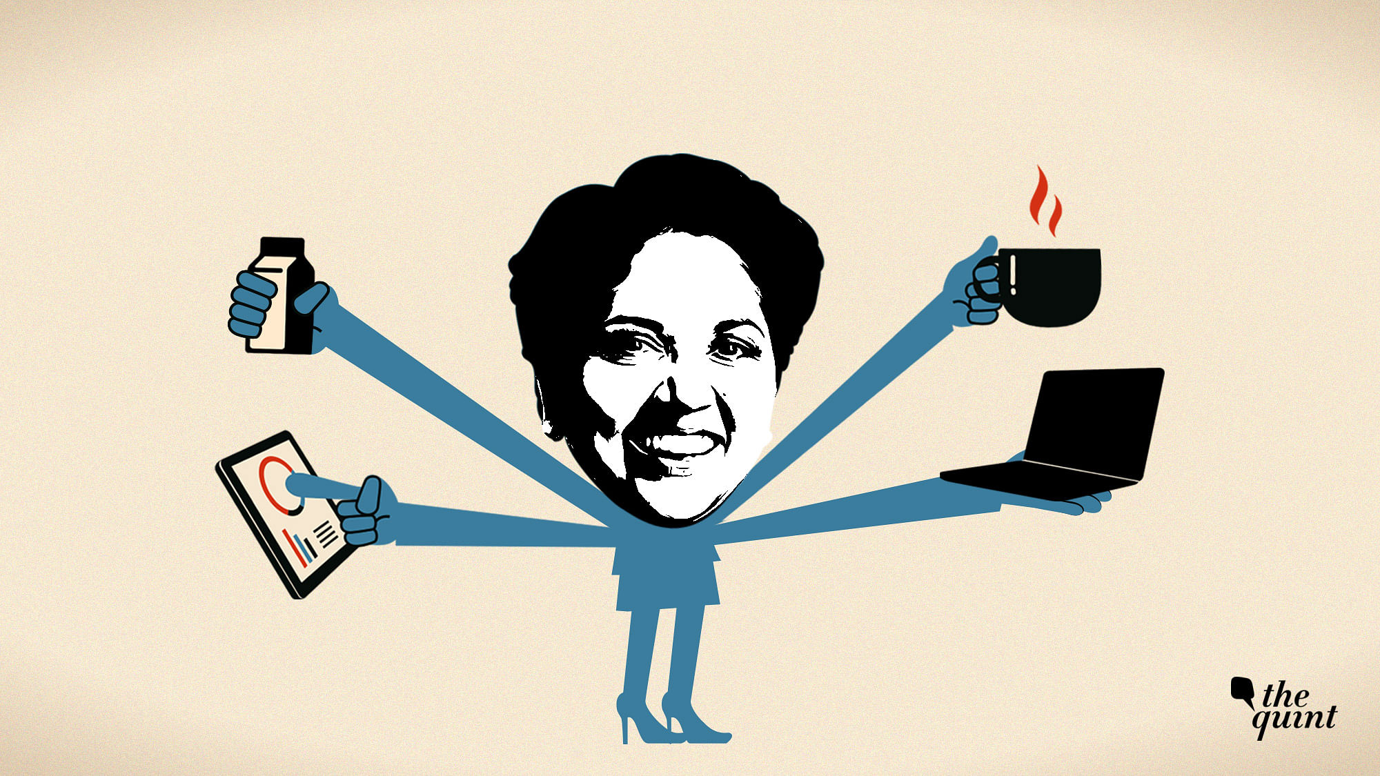 Illustration of ‘boss lady’ Indra Nooyi, former CEO of PepsiCo, used for representational purposes.