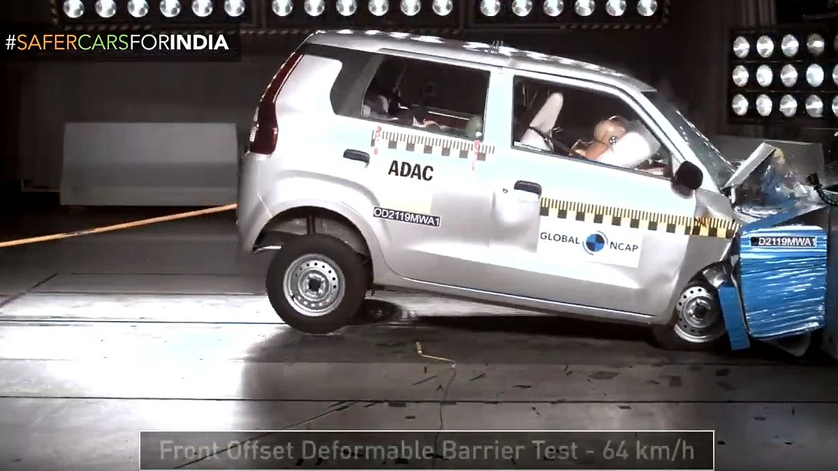 The Maruti Suzuki Wagon-R achieved two stars for adult occupant protection and two stars for child occupant protection.