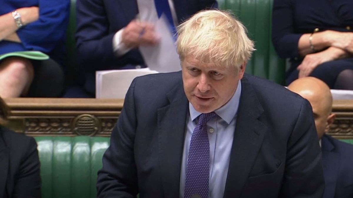 British Prime Minister Boris Johnson speaking in the House of Commons, London.