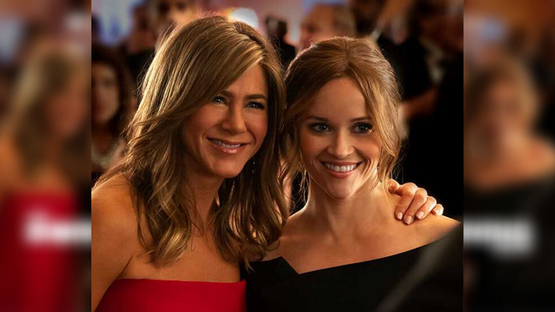 Jennifer Aniston and Reese Witherspoon in a poster for <i>The Morning Show.</i>