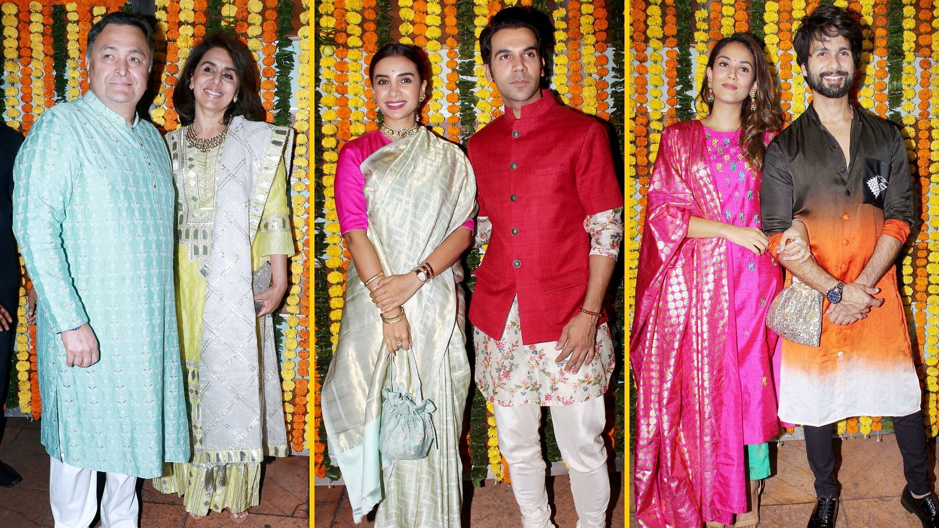 Rishi and Neetu Kapoor and other celebs at Ekta Kapoor’s annual Diwali party.