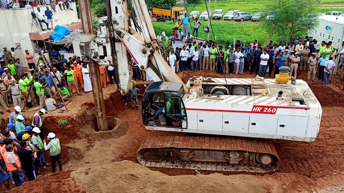 A two-year-old girl drowned in a tub of water at her house while her parents were watching the operations to try and rescue the toddler Sujith Wilson on television.