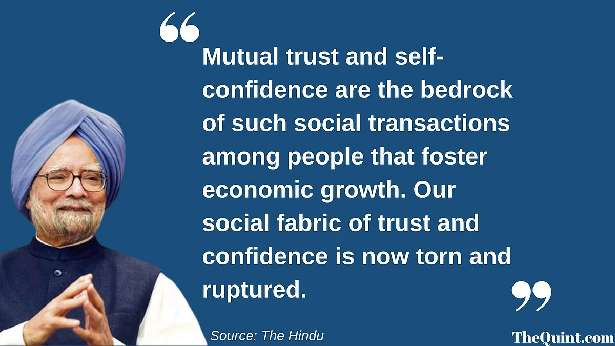 Excerpt from former PM Manmohan Singh’s editorial in<i> The Hindu.</i>
