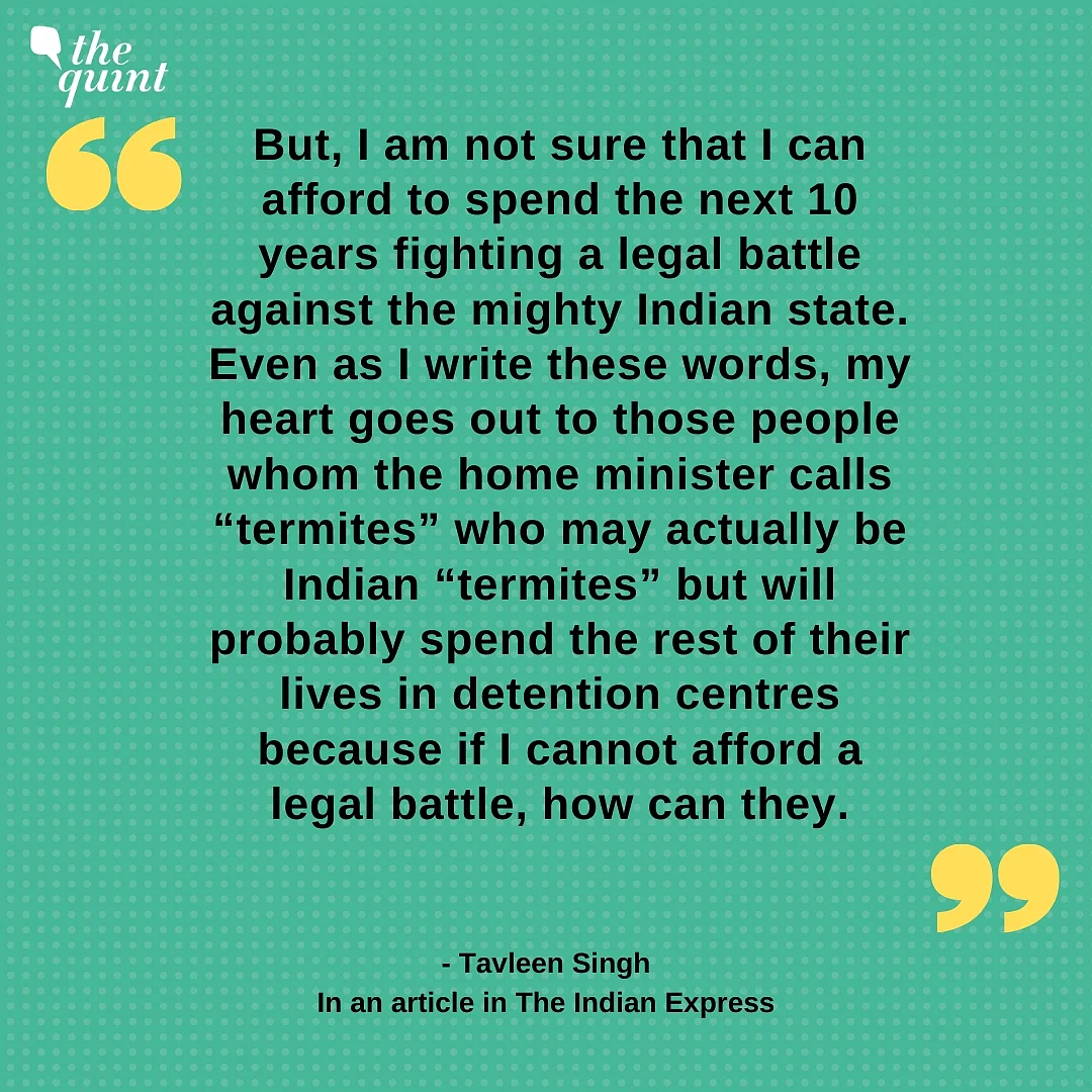 Tavleen Singh in an article in <a href="https://indianexpress.com/article/opinion/columns/sending-my-son-aatish-taseer-to-exile6110639/">The Indian Express</a>