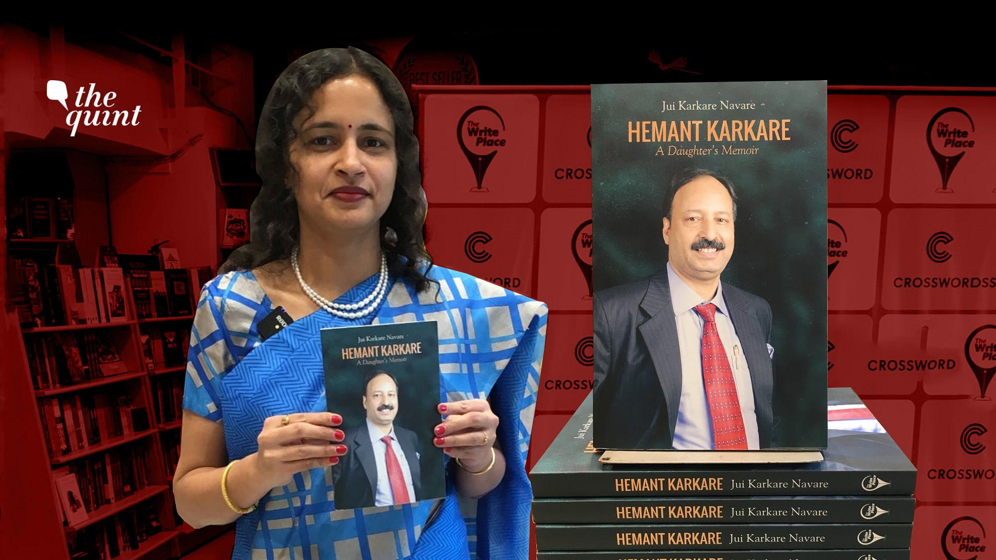 Jui Karkare Navare launched her book ‘Hemant Karkare: A Daughter’s Memoir’ in Mumbai on 25 November.