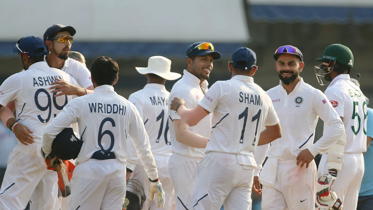 India bowled out Bangladesh for 213 to record an innings and 130-run victory in the first Test, on Saturday.