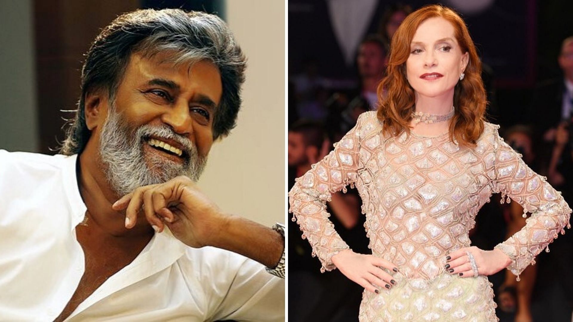 Rajinikanth (L) and Isabelle Huppert (R) to be honoured.