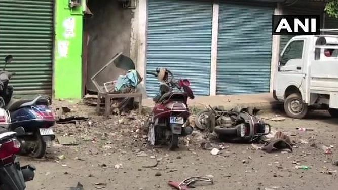 The blast took place in the morning in Imphal.