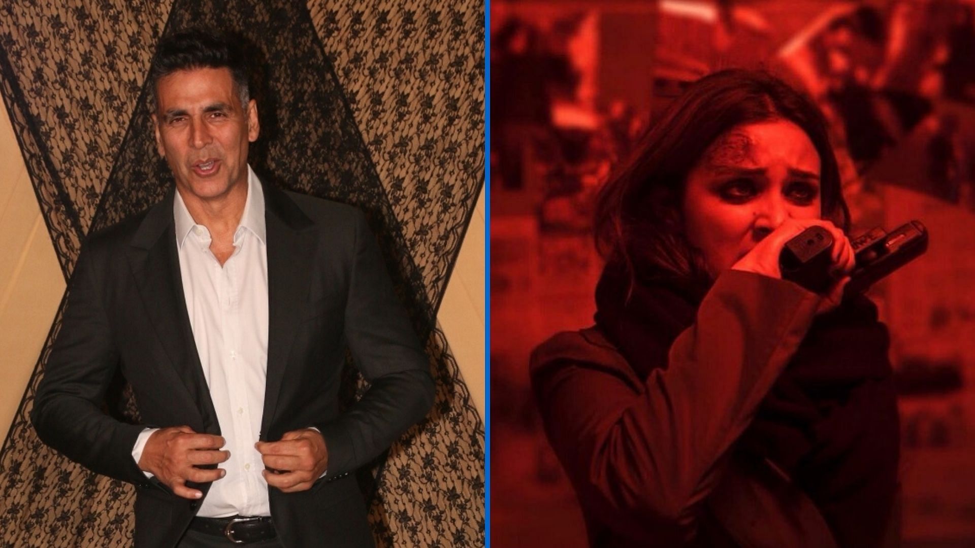 Akshay Kumar, celebs have condemned the murder of a young woman in Hyderabad; Parineeti in a still from <i>The Girl on the Train </i>remake.