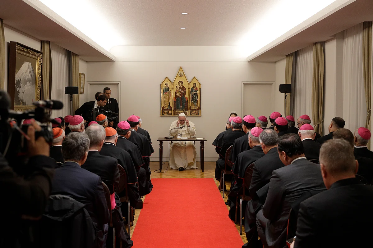 Pope Francis arrived in Japan on Saturday.