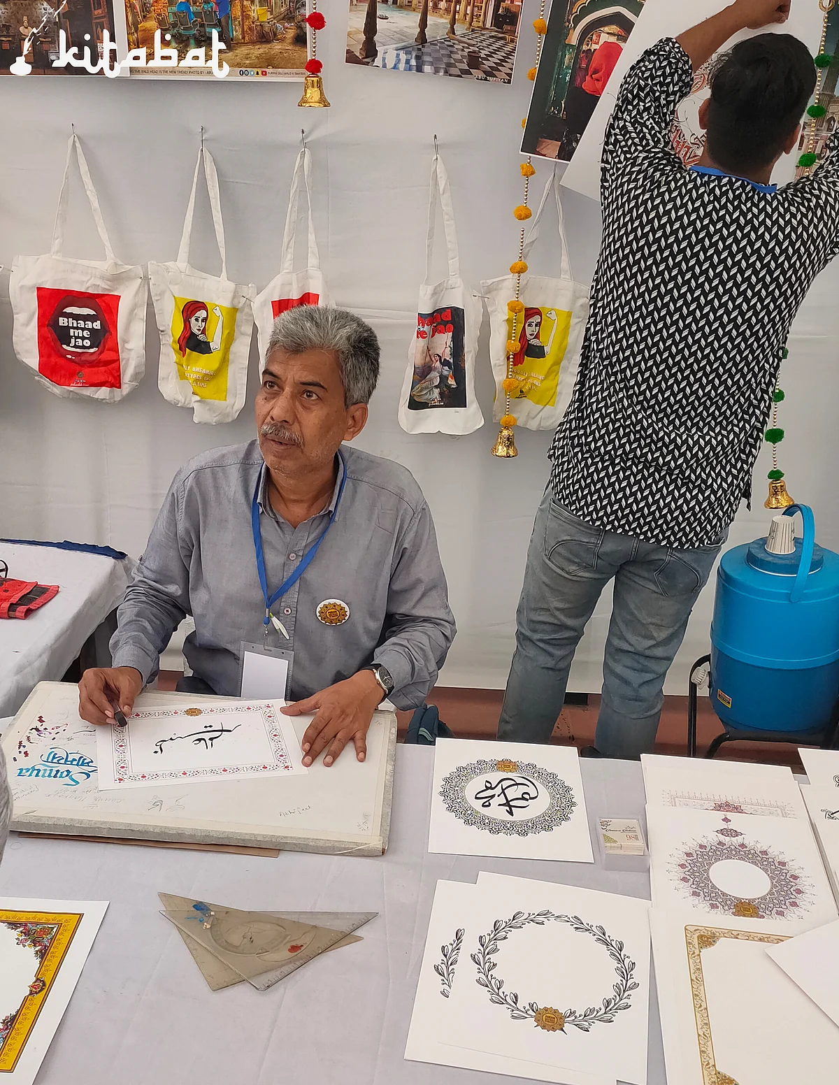 Katibs at the Urdu Heritage Festival 2019.