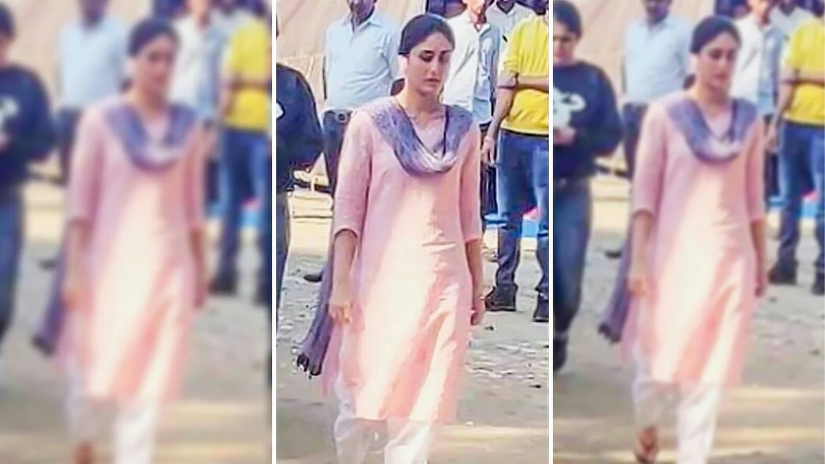 Kareena Kapoor on the sets of <i>Laal Singh Chaddha</i>.