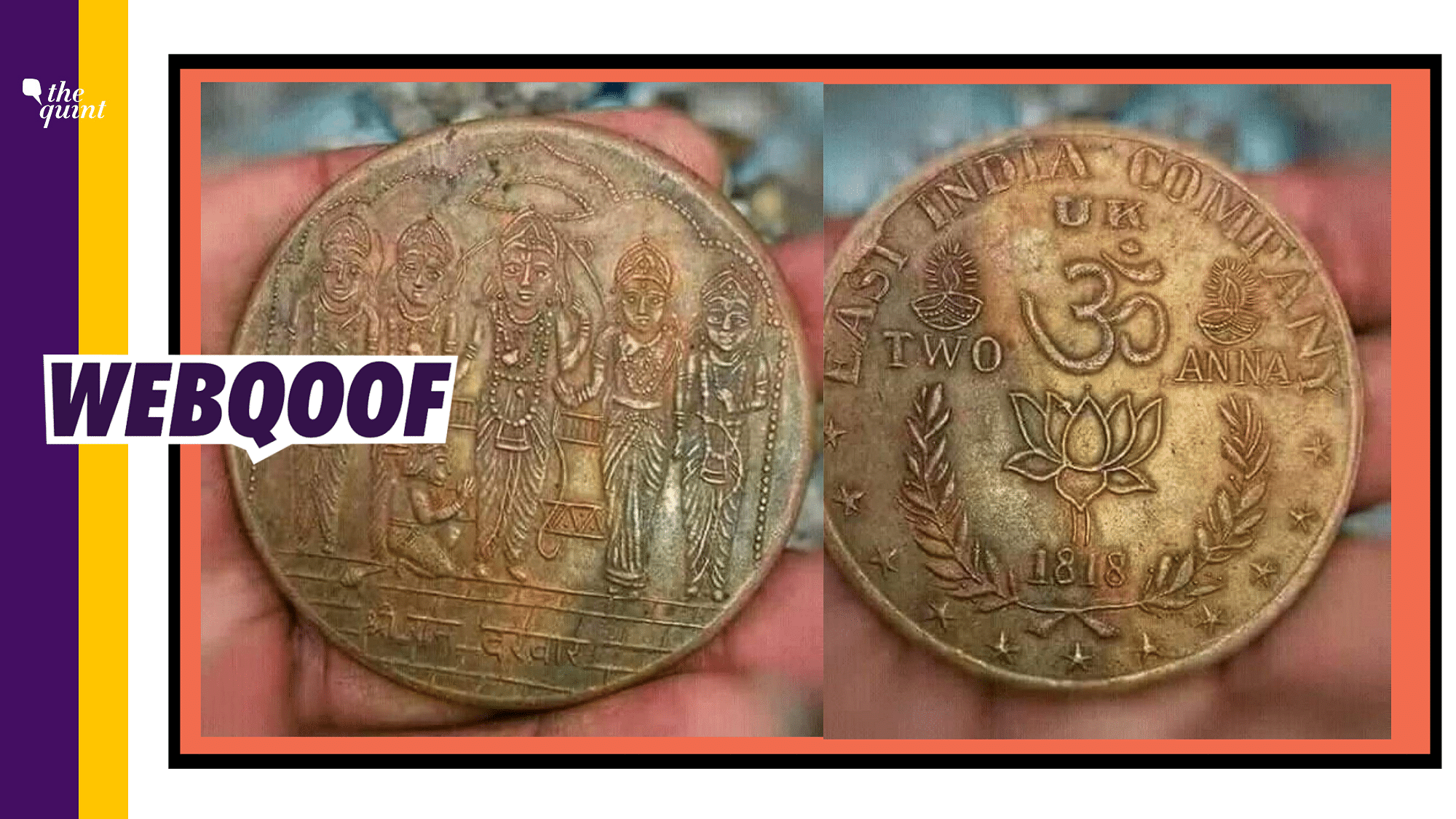 An image of an old copper coin with ‘EAST INDIA COMPANY’ written on it has been doing the rounds on social media.