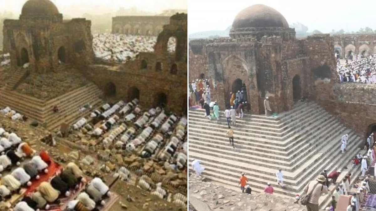 Last Namaz Offered at Babri Masjid Site? No, Image Is From Delhi