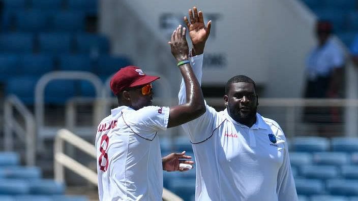 Off-spinner Rakheem Cornwall returned a career-best 10-wicket match haul to script West Indies’ comprehensive nine-wicket win.