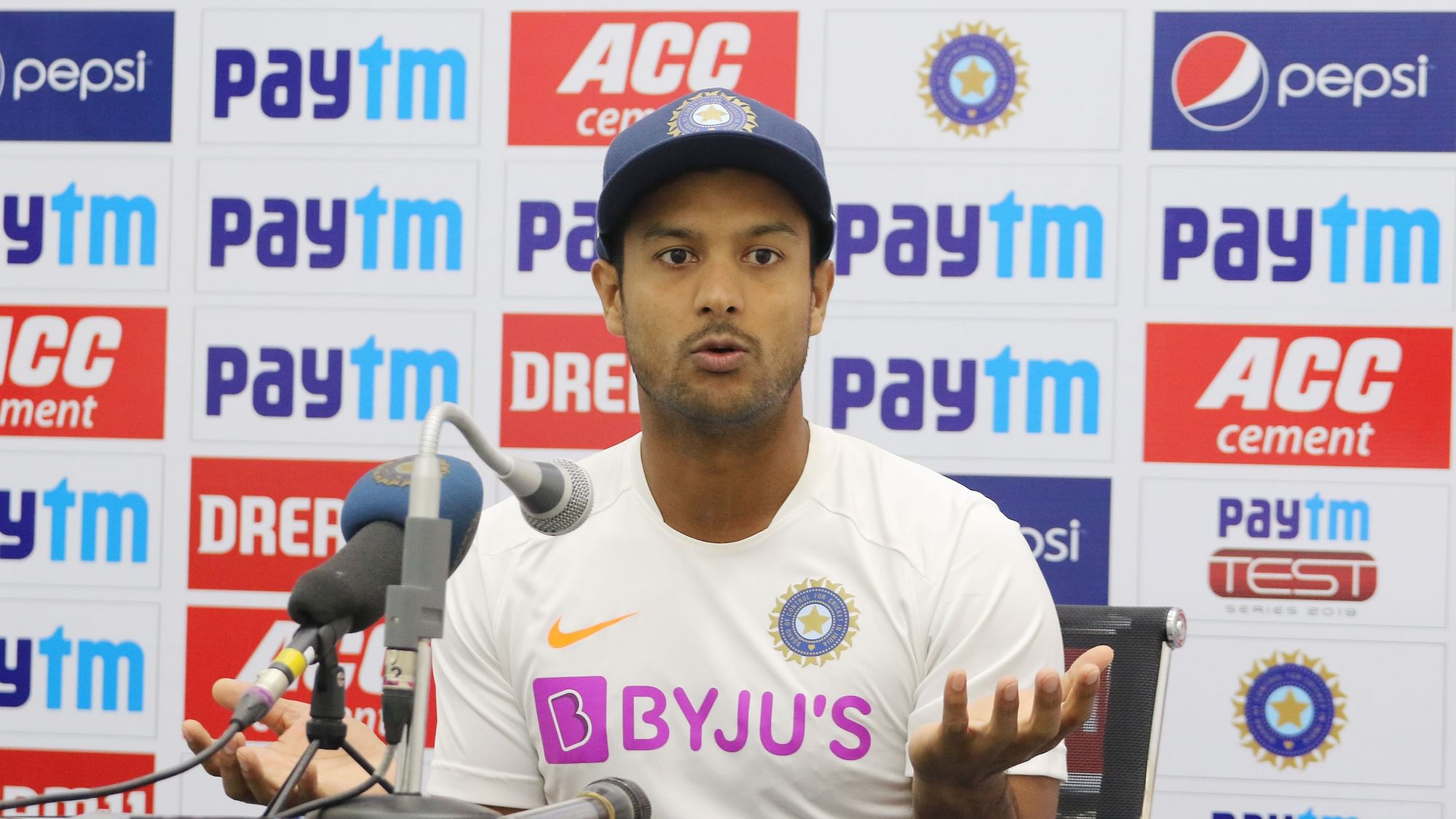 India opener Mayank Agarwal said overcoming fear of failure has made him hungrier for runs as he smashed his career-best second double hundred.