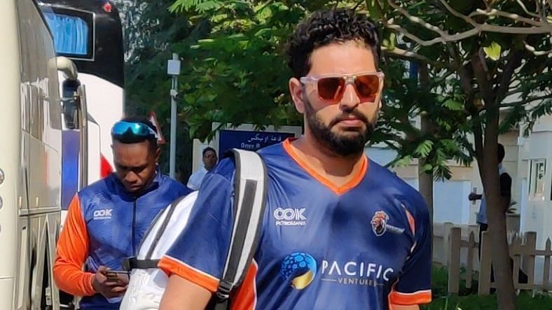 Yuvraj could only manage 6 runs as his side Maratha Arabians slumped to 8-wicket loss vs Northern Warriors.