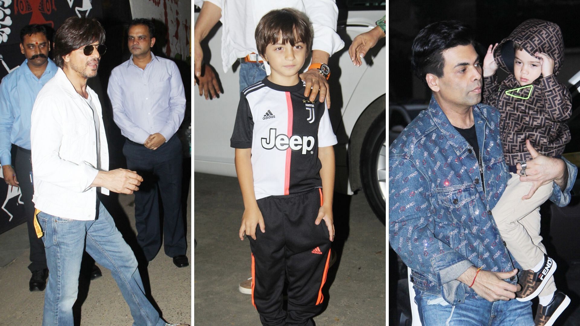 Guests arrive for Aaradhya Bachchan’s party.