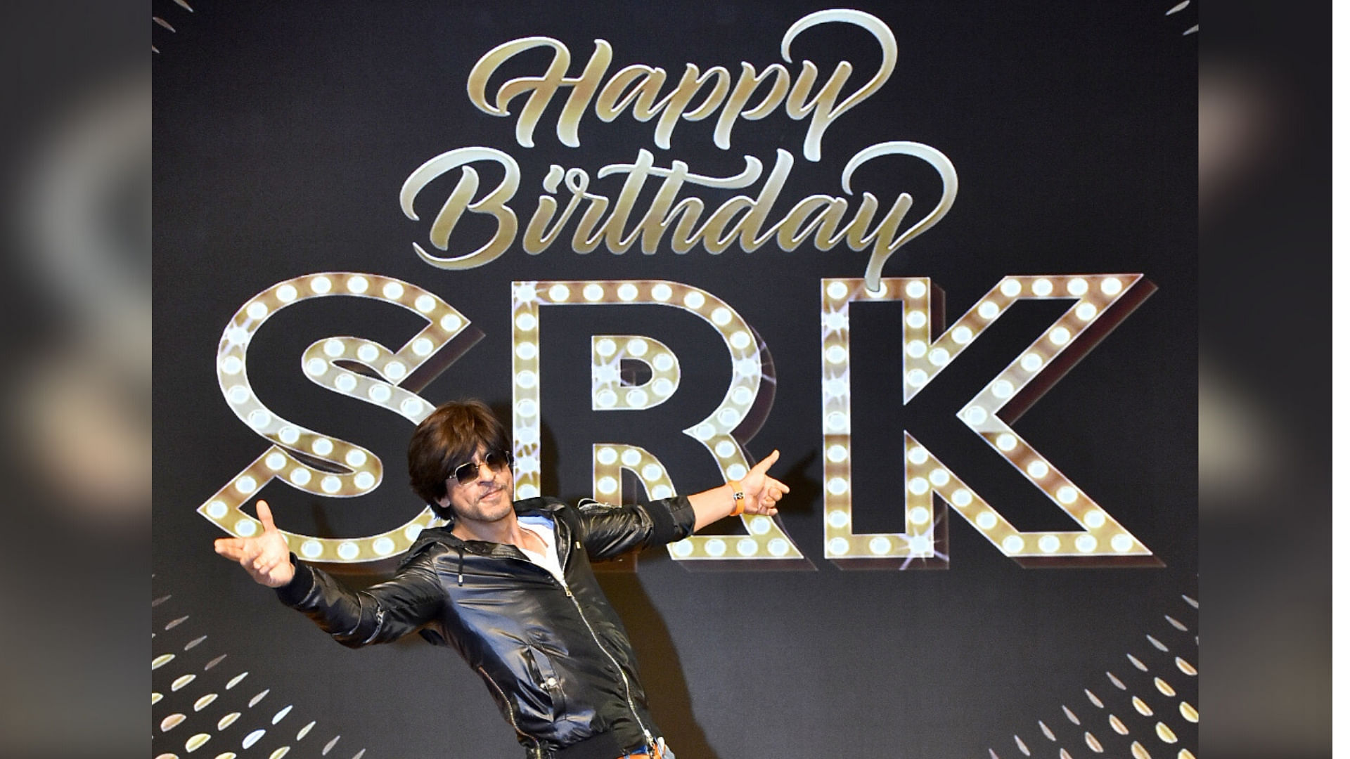 Shah Rukh Khan at his birthday event.