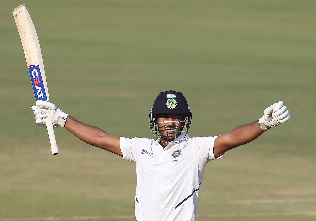 Mayank’s Career-Best 243 Puts India in Command of Indore Test
