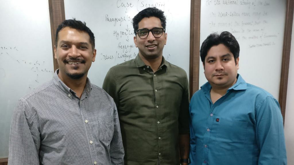 Rohit Shukla, Karan Kalia and Himanshu Puri (L-R) of LegitQuest team