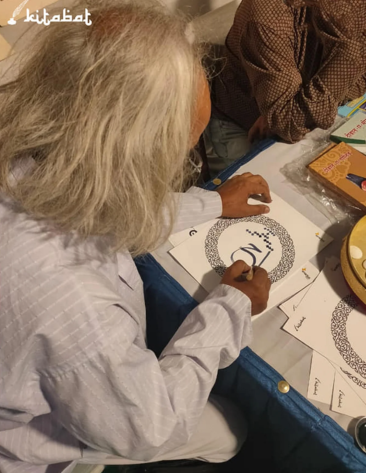 Katibs at the Urdu Heritage Festival 2019.