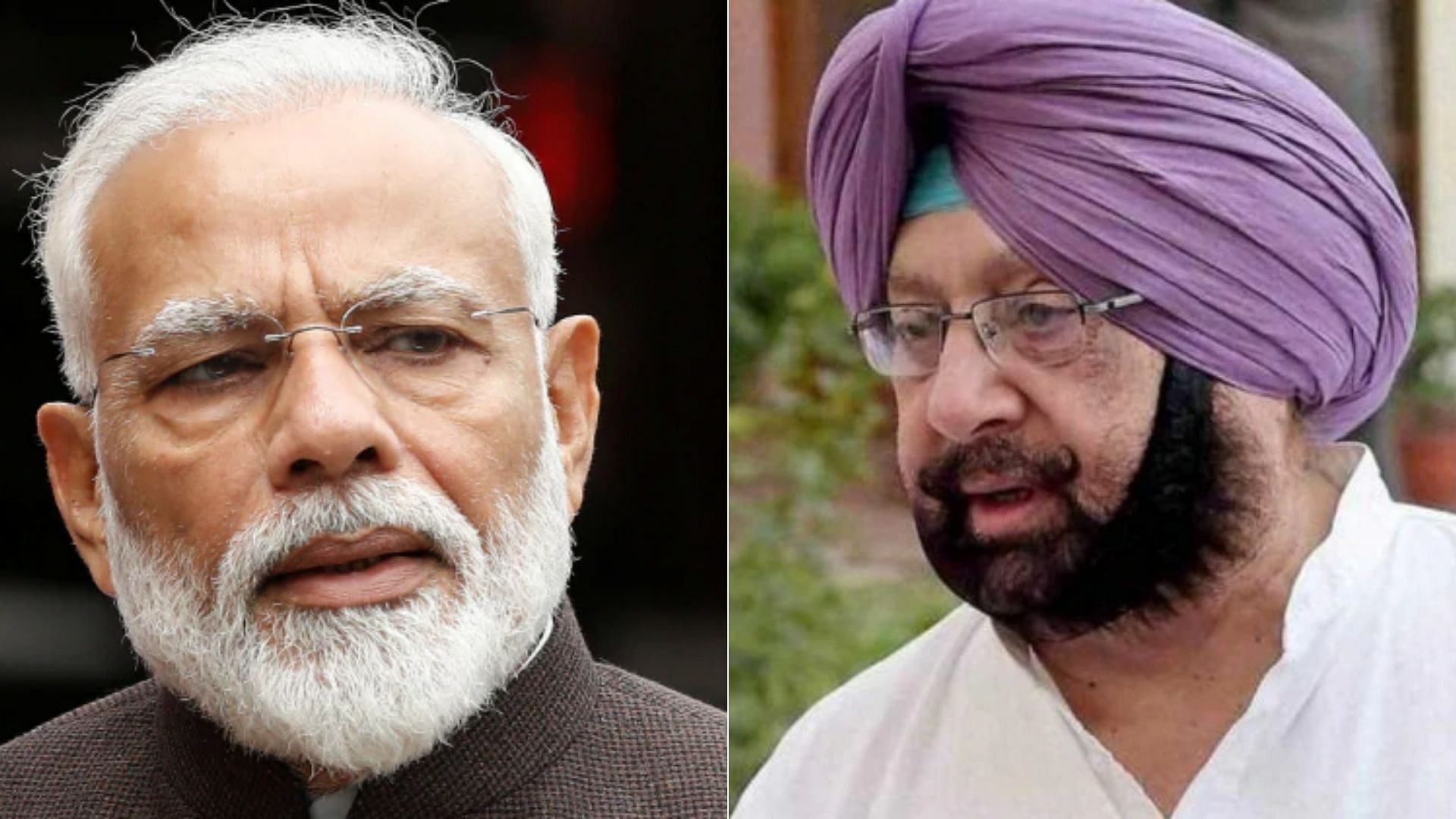 Punjab CM Amarinder Singh (right) wrote a letter to PM Narendra Modi.
