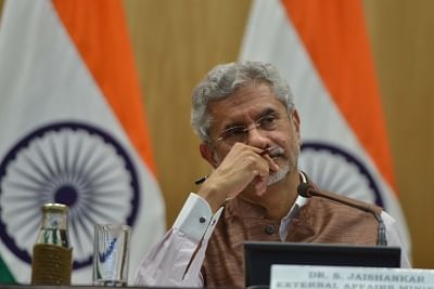 New Delhi: External Affairs Minister S. Jaishankar during a press conference on 100 days of Government, in New Delhi on Sep 17, 2019. (Photo: IANS)
