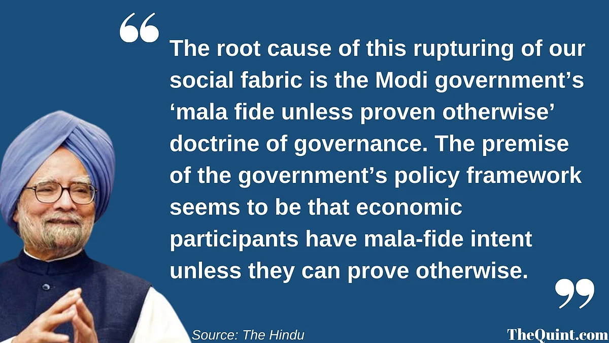 Excerpt from former PM Manmohan Singh’s editorial in The Hindu.