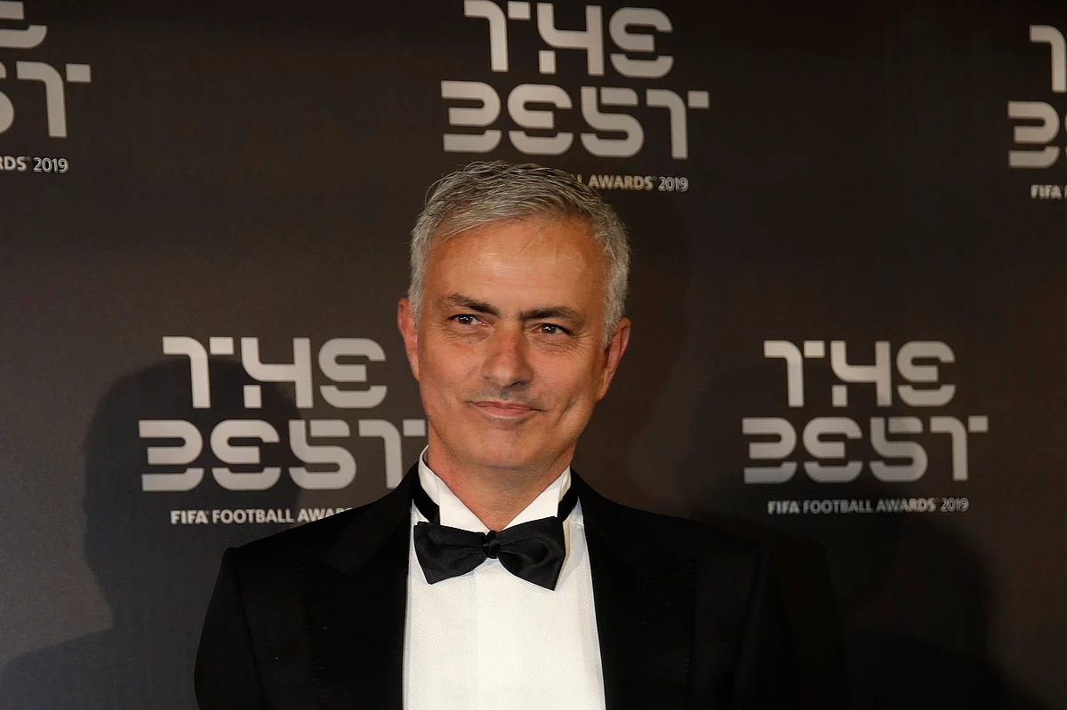 Jose Mourinho arrives to attend the Best FIFA soccer awards, in Milan’s La Scala theater, northern Italy.